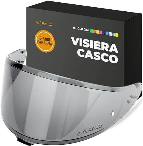 Everalo Visiera Compatibile con Shoei Nxr 2 - Z8 - Xspr Pro - X15 - Cwr F2 (Light Fume')