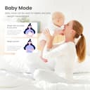 RENPHO USB Rechargeable Smart Body Fat Scales, Digital Bathroom Weighing Scale Bluetooth Scale with Baby Mode, Body Composition Monitor for Body Weight, Body Fat, BMI, Muscle Mass, LED Display, Elis 1 - 6