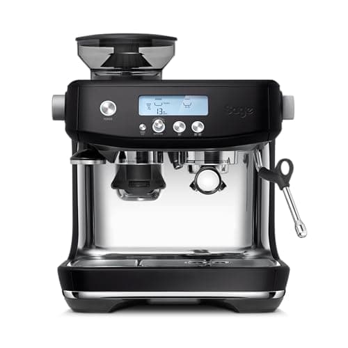 Sage - The Barista Pro, Bean to Cup Coffee Machine with Grinder and Milk Frother, Black Truffle