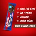 Enervit Barrita Proteica 50% Dark Choco, 20g de Proteínas, Baja en Azúcar, con Vitamina D y B6, Sabor Chocolate Negro, Para la Recuperación Después del Deporte, Sin Gluten, 12 Barritas de 40g - 3