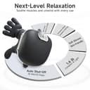 Massaggiatore Cervicale Collo Spalle con Mani - yorraka Massaggio Elettrico per Collo con 3 Modalità e 2 Livelli di Calore - Neck Massager Wireless - Massaggiatori Cervicali (Nero) - 5