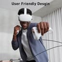 Kiuet 5M Link Cable Compatible with Meta/Oculus Quest 3/Quest 2/Pro/PICO4 Accessories VR Headset, High Speed Data Transfer Cord USB 3.0 Cable Type C Light for Gaming PC/Steam VR - 5