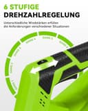 NewBeny Soffiatore per Foglie, Aspiratore Foglie a Batteria con 2 Batterie da 4000 mAh e 6 Velocità Regolabili, 288 MPH & 650 CFM Soffiatore Foglie per Giardini, Vialetti e Rimozione di Neve Leggera - 3