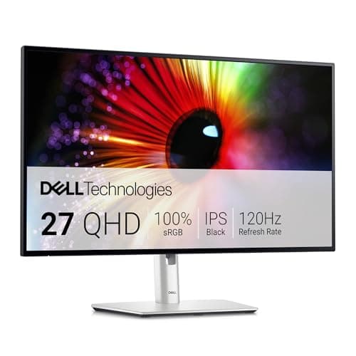 Dell U2724D UltraSharp 27 Inch QHD (2560 x 1440) Monitor, 120Hz, IPS Black, 5ms, 98% DCI-P3, 2 x USB-C, 2 x DisplayPort, HDMI, 3 x USB, Silver