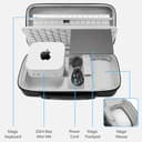Geekria Funda rígida de Viaje Compatible con Ordenadores de sobremesa Mac Mini 2024, 2024 Mac Mini M4, Compatible con Magic Keyboard, Magic Mouse y Magic Trackpad y Accesorios (Gris Oscuro), Gris - 3