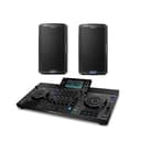 Denon DJ SC LIVE 4 + 2x Alto Professional TS410 - Console DJ, mixer DJ a 4 canali, streaming, Wi-Fi, casse + 2x Cassa Attiva PA Amplificata da 2000 W 10" con mixer a 3 canali, Bluetooth, DSP - 1