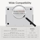 JETech Protector de Pantalla para MacBook Pro 14 Pulgadas (M1-M5, 2021-2026), Película Antirreflejos Mate, Anti-Huellas Dactilares, 2 Unidades - 2