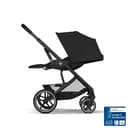 CYBEX Gold Passeggino Balios S Lux, Posizione Reclinabile Ergonomica, Sistema di Cintura con Una Sola Mano, Dalla Nascita Fino a 22 Kg (Circa 4 Anni), Moon Black - 9