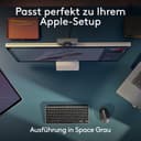 Logitech MX Keys Mini für Mac – minimalistische kabellose Tastatur für MacBook Pro, MacBook Air, iMac, iPad, Bluetooth, Tasten mit Hintergrundbeleuchtung, USB-C, flüssiges Tippen, DEU QWERTZ - Grau - 4