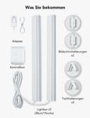 Govee RGBIC LED Lightbar, WiFi TV Hintergrundbeleuchtung für 45-70 Zoll mit Doppelte Lichtperlen, 3 Platzierungsoptionen, funktioniert mit Alexa und Google Assistant, dimmbare Weiß fürTV & PC - 9