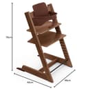 Stokke Tripp Trapp Hochstuhl, Warm Brown - Inklusive Stuhl + Baby Set2 für Kinder von 6-36 Monaten - Verstellbar, ergonomisch & leicht zu reinigen - 7