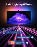 Govee TV Backlight 3 Lite with Fish-Eye Correction Function Sync to 32 Inch TVs, 1.8m RGBWIC Wi-Fi TV LED Backlight with Camera, 4 Colours in 1 Lamp Bead, Voice and APP Control, Adapter - 5