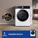 Samsung Lavatrice Bespoke AI WW11DB7B94GE/U3, Libera installazione, 11 Kg, Wifi, Ecodosatore, AI Energy Mode, Carica Frontale, Corpo: Bianco, Oblò e Pannello: Nero, 60l x 85h x 60p cm - 12
