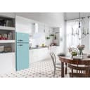 Amica KGC 15632 T Retro Kühl-/Gefrierkombination / Ice Blue (Türkis) / 144cm (H) x 55cm (B) x 62cm (T) / Retro-Design / Kühlschrank mit Gefrierfach - 10