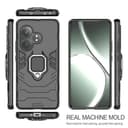 ESTH® Custodia per Realme GT 6T/Realme GT Neo6/GT Neo6 SE con 2 Pezzi Pellicola Protettiva, 360° Rotante Staffa [Compatibile con Supporto Magnetico per Auto], Cover Paraurti PC+TPU, Nero - 3