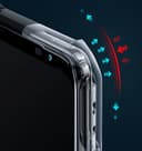 GIOPUEY Funda Compatible con ASUS ROG Phone 8 Pro, Carcasa Dura de PC + TPU Suave, Alta Transparencia, Funda Transparente, Airbag Anticaídas, Sin Amarilleo - Black - 5