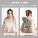 Massaggiatore Cervicale, Massaggiatore Schiena e Collo con Funzione di Riscaldamento e 3 Velocità Regolabili, Natale Regali per Uomini, Donne, Mamma, Papà - 7