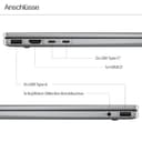 HP Envy x360 2-in-1 Convertible Laptop | AMD Ryzen 5 8640HS | KI optimiert | 14" 2.8K OLED Touch Display | 16GB RAM | 512GB SSD | ‎AMD Radeon Graphics | QWERTZ | Copilot Key | Windows 11 Home | Silber - 11