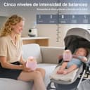 Robofun Baby Rocker, Mecedora automática para Cochecito - portátil, Mecedora suave,carga USB-C, 3 ajustes de intensidad - Apta para todos los cochecitos - 4