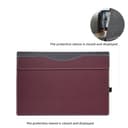 Laptop-Hülle für Lenovo ThinkPad X1 Carbon Gen 9 ThinkPad X1 Carbon Gen12/10/11/X1 Yoga Gen 6/7/8 Hülle 2023 All-Inclusive, sturzsichere Hülle 14 Zoll (35,6 cm), PU-Leder-Innentasche, Weinrot - 7