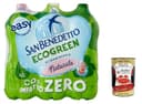 12x San Benedetto Acqua Naturale Benedicta Ecogreen Easy 1 L, Oligomineralisches Natürliches Wasser PET-Einwegflasche + Italian Gourmet polpa 400g - 1