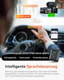 VANTRUE N2X 2.7K+1080P Dashcam Auto Vorne Innen, STARVIS 2 Dual HDR Nachtsicht Dash Cam, 2.5K/60FPS Front, GPS, 5GHz WiFi, App & Sprachsteuerung, DSGVO konform, 24/7 Parkmodus, G Sensor, max. 1TB - 8