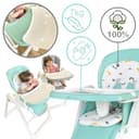 Twinly - Trona bebé Evolutiva Hamaca columpio multifunción Movity PRO con arco de Juguetes - Plegable y ajustable con Reductor Arnés 5 puntos y Bandeja extraíble - 0m+ a 15kg (Menta, Movity Pro) - 7