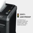 Fellowes 18 Sheet Paper Shredder for Office Use - 100% Jam Proof Cross Cut Shredder - 99Ci Shreds for 30 Minutes - Powershred Office Shredder with Large 34 Litre Pull-Out Bin - DIN Level P4 - Black - 4