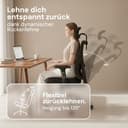LUTIVO Alpha Bürostuhl ergonomisch [ORIGINAL] Schreibtischstuhl ergonomisch mit 11 Komfort-Einstellungen | Gaming Stuhl & Drehstuhl für Zuhause & Bürobedarf | Bürosessel und Chefsessel bis 150kg - 4