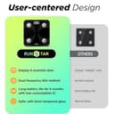 RunStar Bilancia pesapersone e percentuale grasso, Bilancia smart digitale e precisa con ampio display, Analizzatore di 13 dati di composizione corporea, Sync App - 2