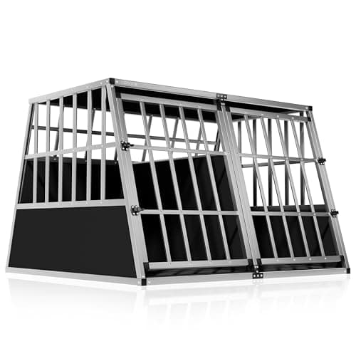 CADOCA® Trasportino Cani XXL 97x90x70cm Richiudibile Alluminio Impermeabile Box Auto Cagnolini