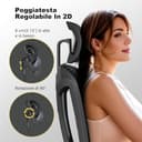 MELOKEA Sedia Ufficio Ergonomica Portata 200KG, Profondità del Sedile Regolabile, Supporto Lombare Automatico, 4 Angoli di Inclinazione Braccioli 4D Nero Sedia da Scrivania Girevole con Ruota di Gomma - 3