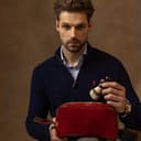 Borsa da Toilette in Pelle - Borsa cosmetica Italiana - Borsa Dopp di classe - Time Resistance - 3