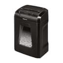 Fellowes 12C - Destructora trituradora de Papel, Corte en partículas, destruye hasta 12 Hojas, Uso Personal, tritura Tarjetas de crédito, Color Negro - 1