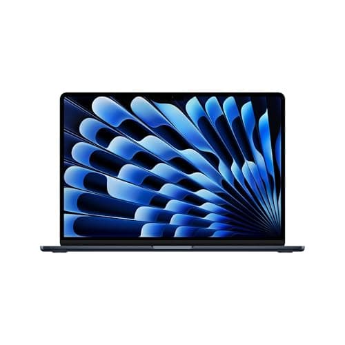 Apple 15" MacBook Air Laptop, M5 Chip mit 10‑Core CPU und 10‑Core GPU: Entwickelt für KI, 15,3" Liquid Retina Display, 24 GB gemeinsamer Arbeitsspeicher, 1 TB SSD, Touch ID, WLAN 7; Mitternacht