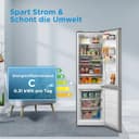Midea Kühl-Gefrierkombination |270L Kühlschrank mit Gefrierfach | NoFrost, Inverter Kompressor, Super-Kühlfunktion, Multi-air Flow| Leise 38 dB, 140 kWh/Jahr | 180 cm Höhe, ‎Bru-stahl, MERB276FGC46EU - 4