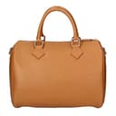 Chicca Borse Borsa donna bauletto a mano 30x23x18cm vera pelle dollaro artigianale - Cuoio - 8