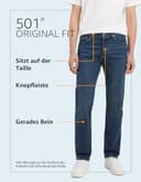 Levi's Herren 501 Original Fit Jeans Jeans, One Wash, 34W / 32L - 8