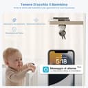 ieGeek 2k Baby Monitor Video e Audio con 5" LCD, Telecamera Bambini con Monitor Supporto Controllo Tramite APP Mobile & Monitor, 3000 mAh Batteria Ricaricabile, 3 Tipi di Rilevamento Intelligente - 8
