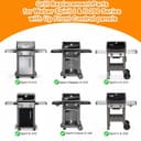 7635 Flavorizer Bars for Weber Spirit 2 Grill Parts Replacement for Weber Spirit I E210 S210 E215 E220 S220 Grill with Front Control Knobs, 15.3" Porcelain-enameled Heat Plate for GS4 Grill Parts - 5