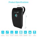 JUZELY Vivavoce Bluetooth per Auto per Fiat Brava Bravo Bravissimo, Altoparlanti Auto con Accensione Automatica, Connessione Doppia e Aletta Parasole - 6