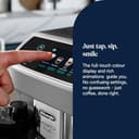 De'Longhi ECAM322.70.SB Magnifica Plus Automatic Coffee Machine with LatteCrema Hot, Bean to Cup Espresso Machine with 18 One-Touch Recipes, Full-Touch Control Panel, 1450W, Silver/Black - 5