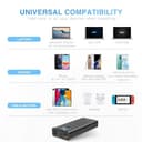 Baseus Powerbank, 65W Power Bank USB-C 26800mAh, Externer Akku PD QC4.0 Schnellladung, Externe Batterie mit Fünf Ausgängen und LED-Anzeige, für Laptop MacBook Dell HP Notebook Steam Deck iPhone Galaxy - 6