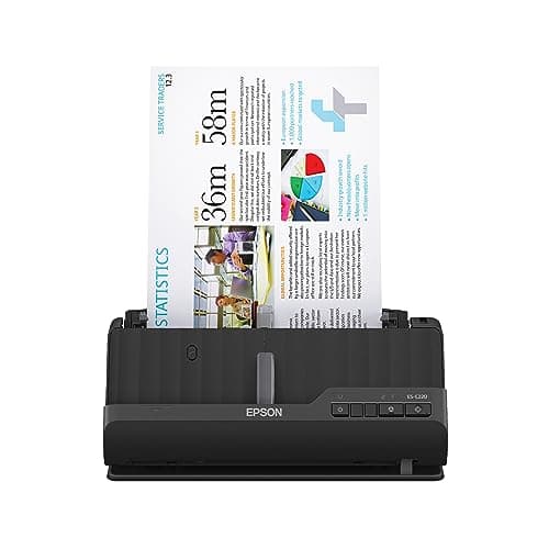 Epson Workforce ES-C220 Compact Computer Document Scanner with 2-Sided Scanning and Automatic Document Feeder (ADF) for PC and Mac