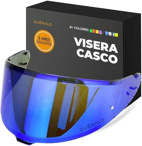 Everalo Visera compatible con Shoei Nxr 2 - Z8 - Xspr Pro - X15 - Cwr F2 (Azul Electrico)
