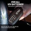 CTEK NXT 5 Smart Battery Charger 12V, Lead Acid and Lithium Compatible, Robust 5A Charger, Reconditioning Mode, AGM Optimisation, Temperature Compensation, Easy-to-Use Battery Maintainer - 5