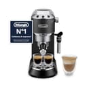 De'Longhi Dedica - Cafetera de Bomba de Acero Inoxidable para Café Molido o Monodosis, Cafetera para Espresso y Cappuccino, Depósito de 1.3 Litros, Sistema Anti-goteo, EC685.BK, Negro - 1