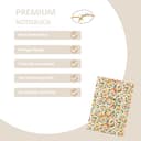 Rossi - Handgemachtes Notizbuch DIN A5 „Florentiner Traditional“ aus Italien mit 160 Seiten (fadengebunden) Buntes Schreibbuch ohne Linien - Blumen Buch geeignet als Tagebuch, Skizzenbuch & Reisebuch - 4