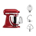 KitchenAid Batidora amasadora - Artisan - Robot de Cocina con Cabezal Inclinable - Amasadora con 3 Accesorios - Batidora de repostería con Bol de Acero Inoxidable - 4,8 L - Rojo - 3