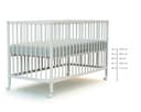 Webaby - Lettino neonato Cosleeping 60x120 cm LIO | Bianco | Legno massiccio | Dalla nascita | Regolabile in altezza | Letto a doghe o letto Cododo | Rete a doghe - 8